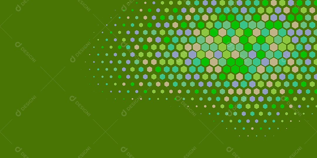 Background Hexágono Abstrato Verde Ilustração Vetor EPS