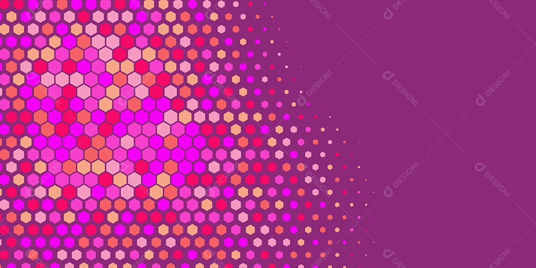 Background Hexágono Abstrato Roxo Ilustração Vetor EPS