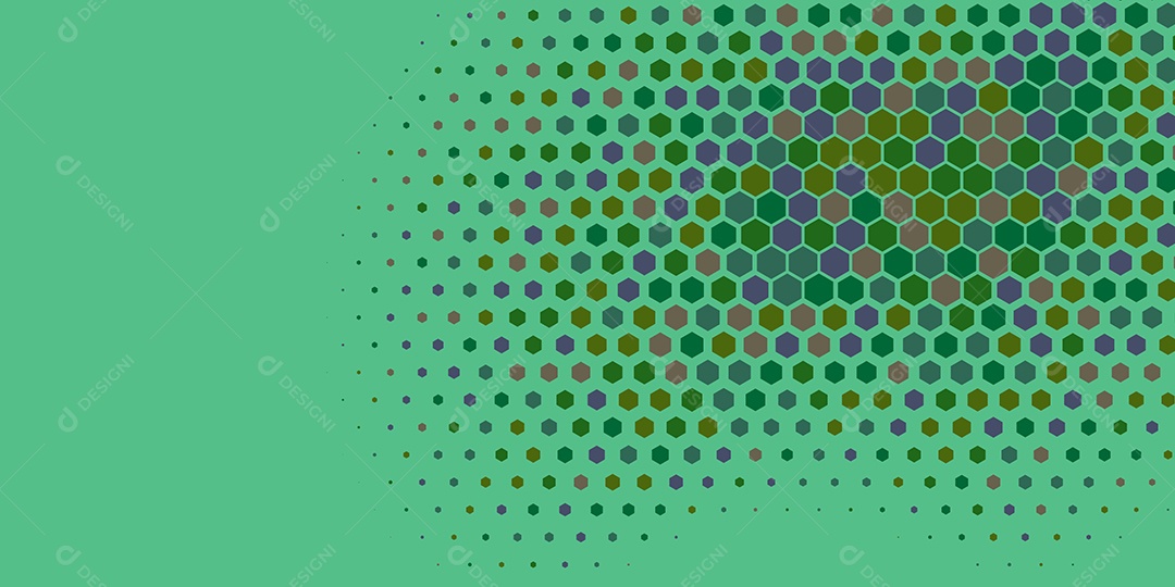 Background Hexágono Abstrato Verde Ilustração Vetor EPS