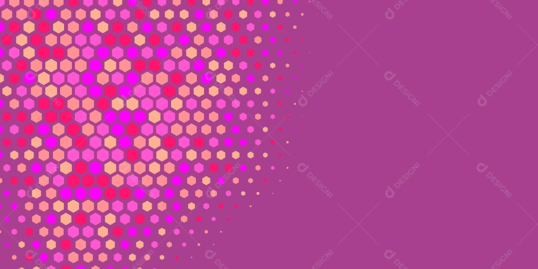 Background Hexágono Abstrato Roxo Ilustração Vetor EPS