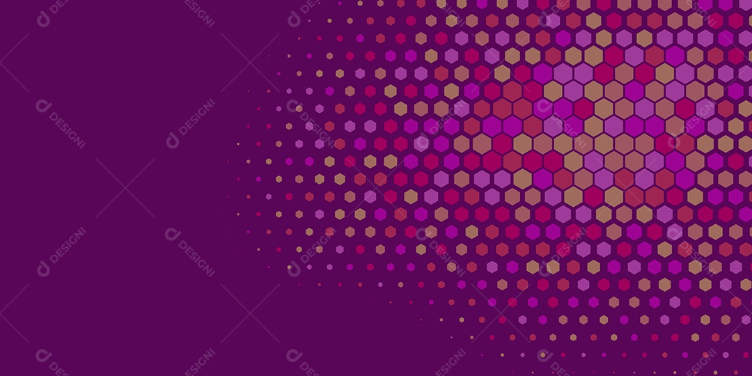 Background Hexágono Abstrato Roxo Ilustração Vetor EPS