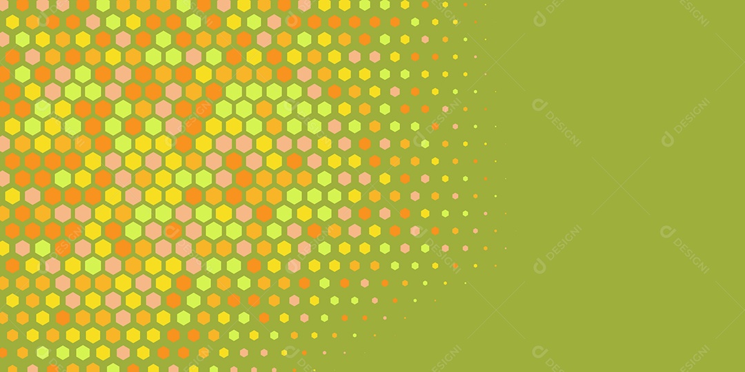 Background Hexágono Abstrato Amarelo Ilustração Vetor EPS