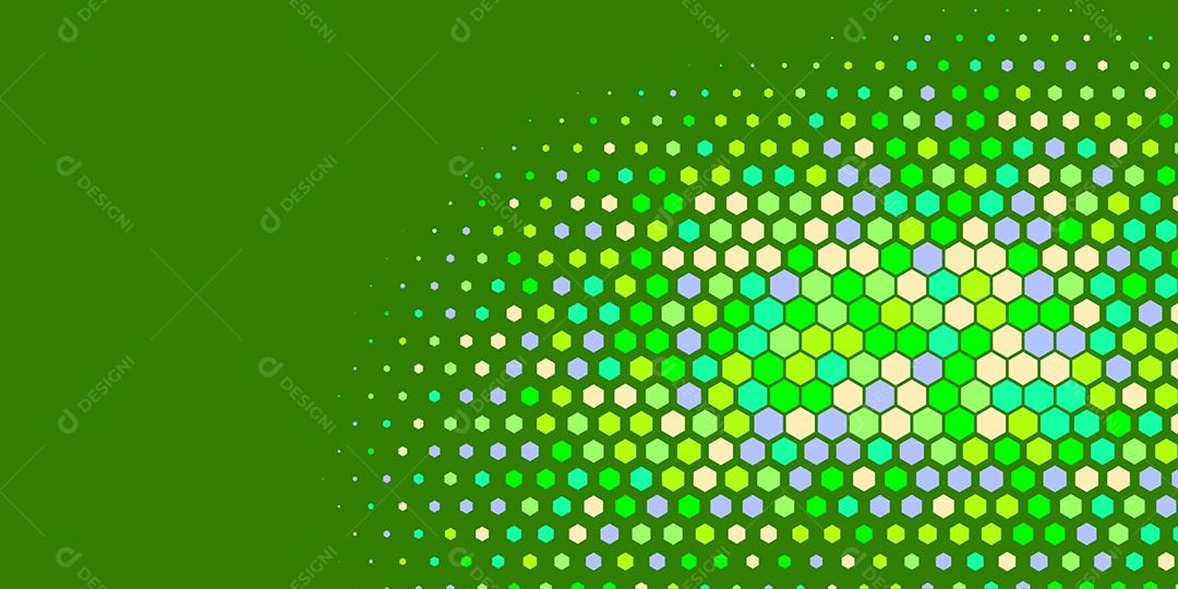 Background Hexágono Abstrato Verde Ilustração Vetor EPS