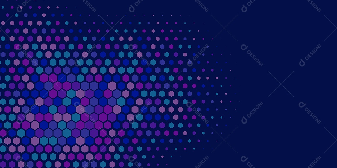 Background Hexágono Abstrato Azul Ilustração Vetor EPS