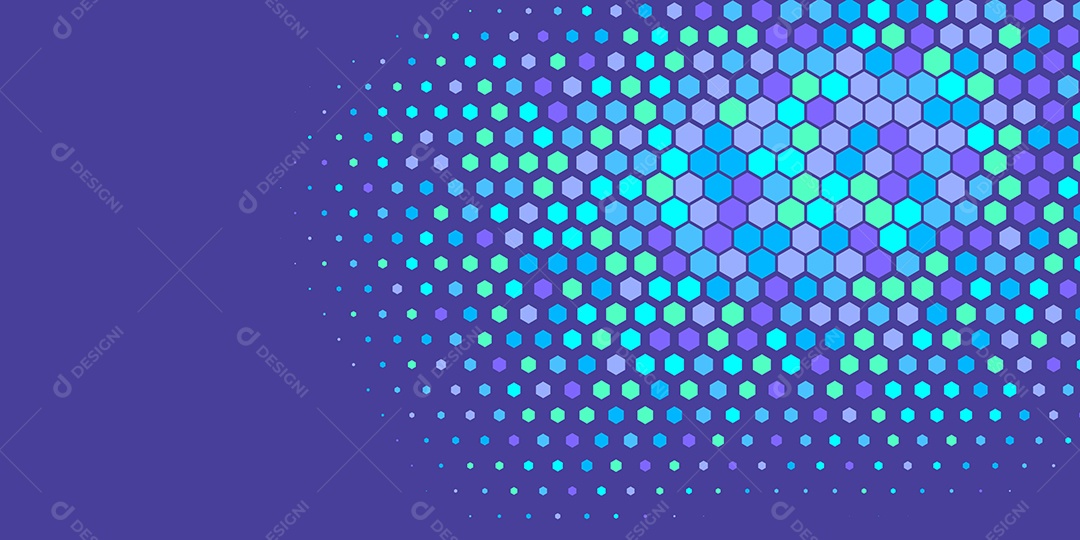 Background Hexágono Abstrato Roxo Ilustração Vetor EPS