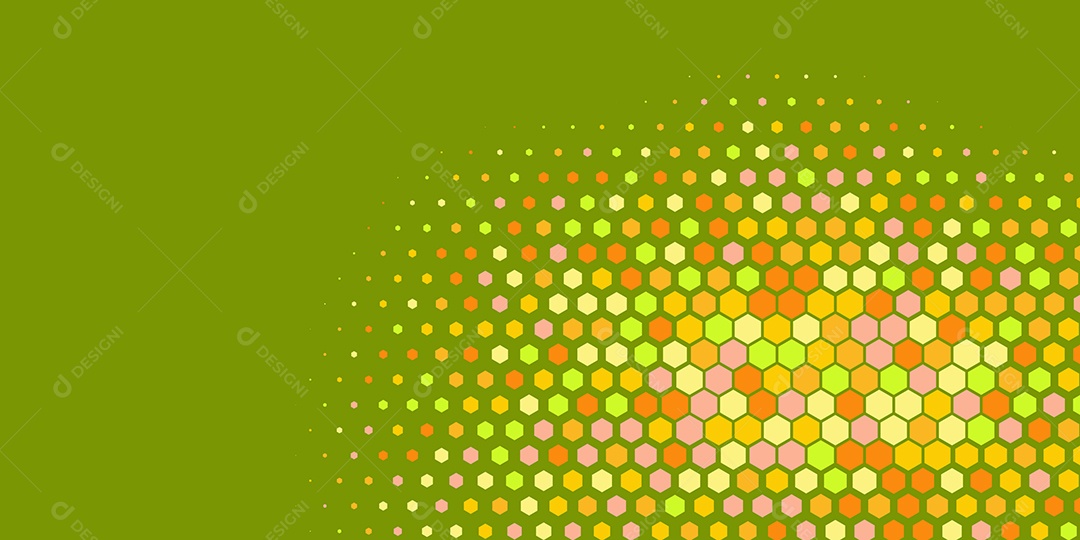 Background Hexágono Abstrato Amarelo Ilustração Vetor EPS