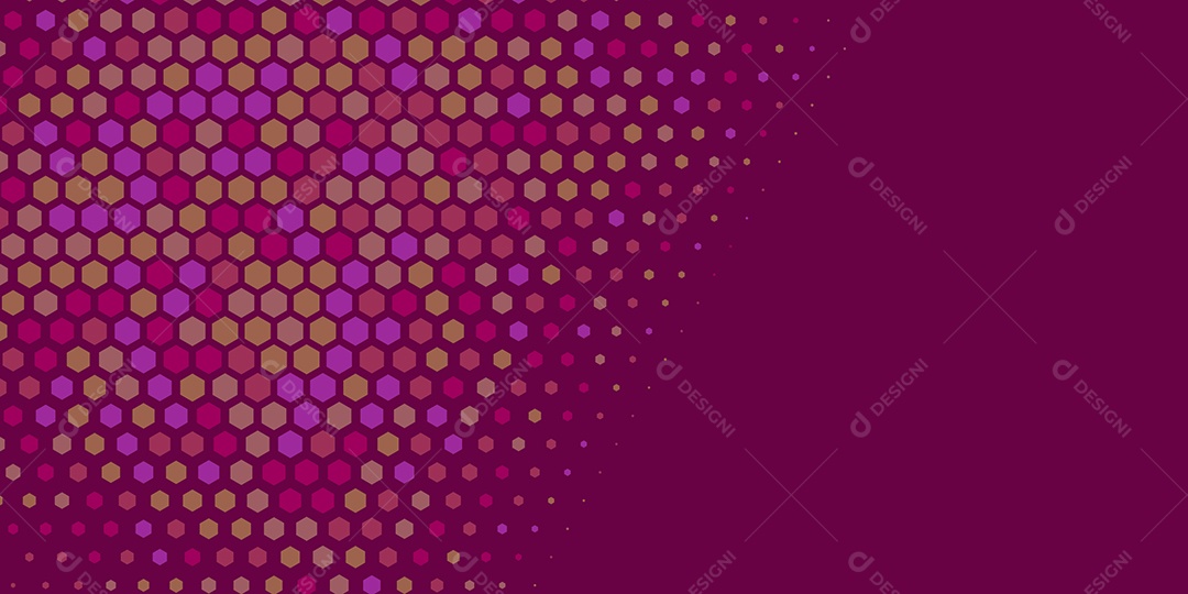 Background Hexágono Abstrato Roxo Ilustração Vetor EPS