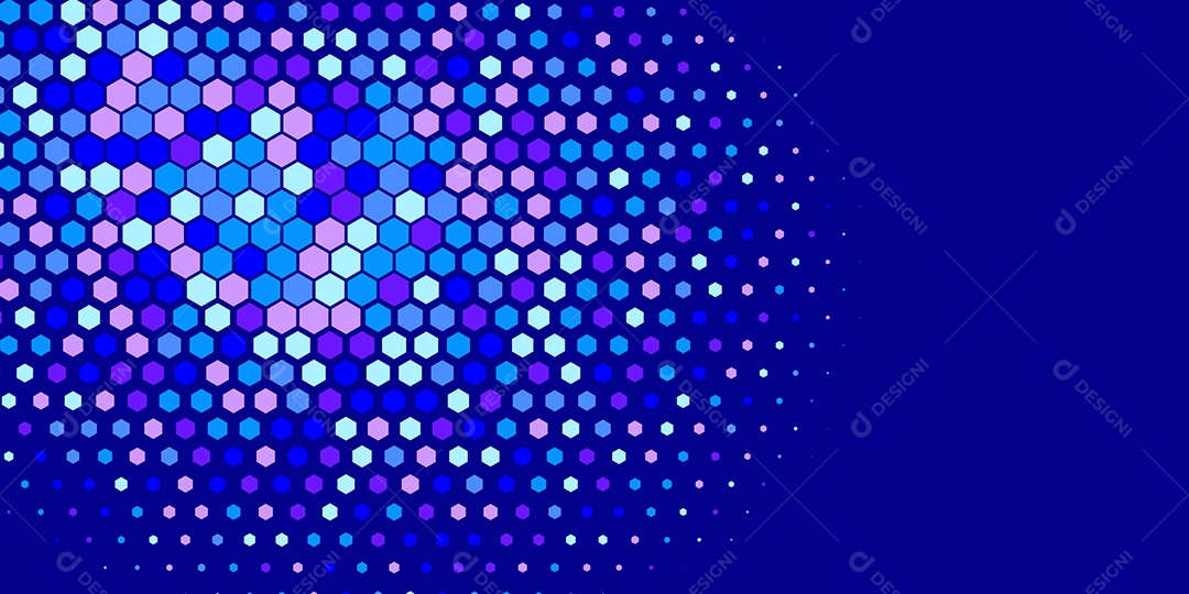 Background Hexágono Abstrato Azul Ilustração Vetor EPS