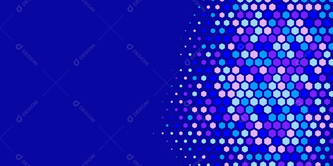 Background Hexágono Abstrato Azul Ilustração Vetor EPS