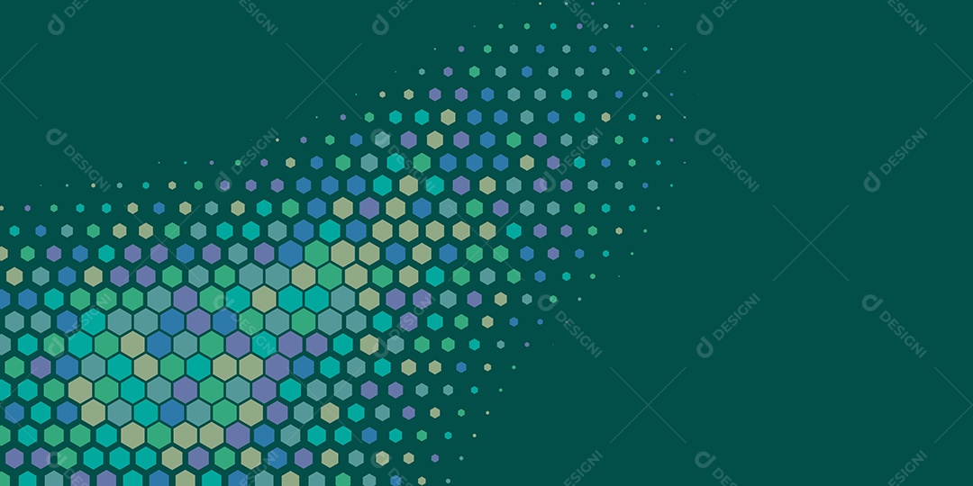 Background Hexágono Abstrato Verde Ilustração Vetor EPS