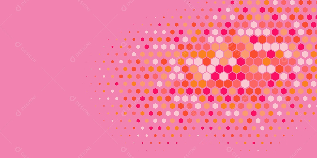 Background Hexágono Abstrato Rosa Ilustração Vetor EPS