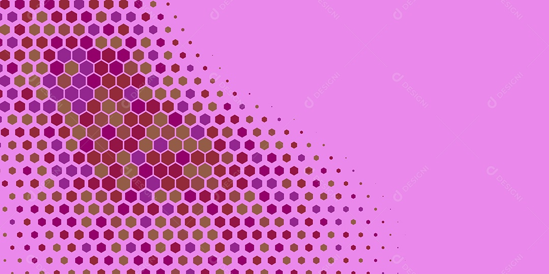 Background Hexágono Abstrato Roxo Ilustração Vetor EPS