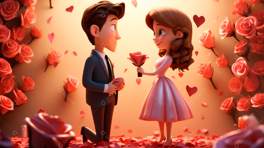 Primavera, a chave das boas festas 20 de março Desenho 3D Generative AI.