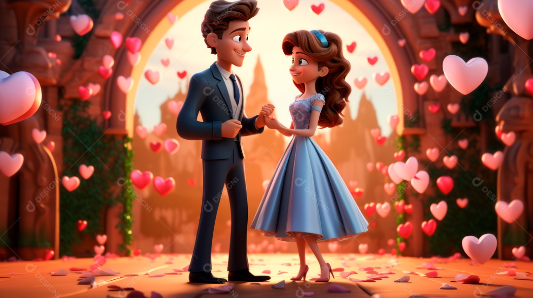 Primavera, a chave das boas festas 20 de março Desenho 3D Generative AI.