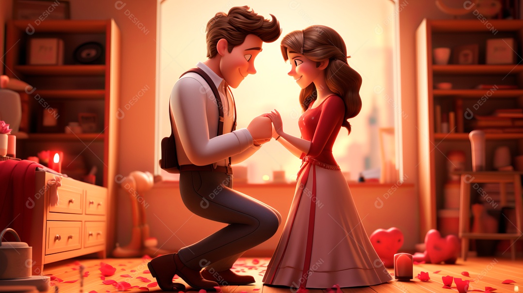 Primavera, a chave das boas festas 20 de março Desenho 3D Generative AI.