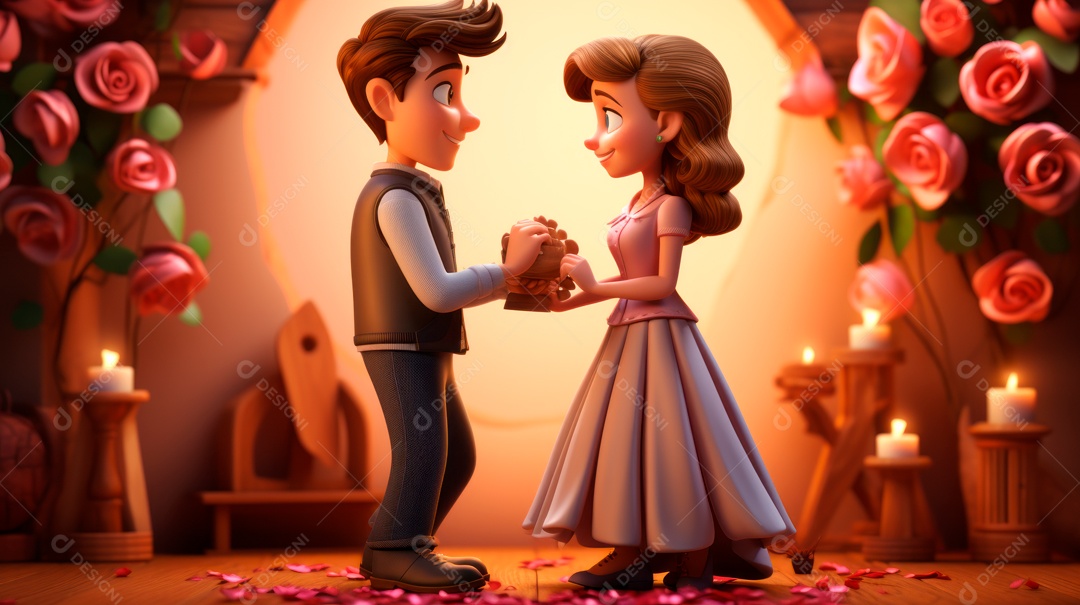 Primavera, a chave das boas festas 20 de março Desenho 3D Generative AI.