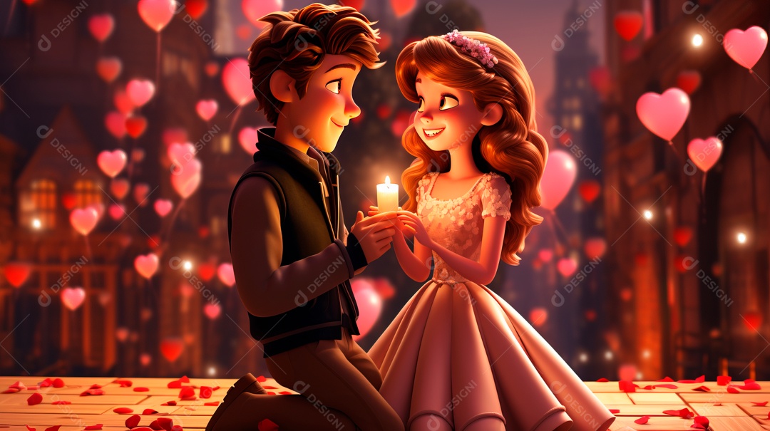 Primavera, a chave das boas festas 20 de março Desenho 3D Generative AI.