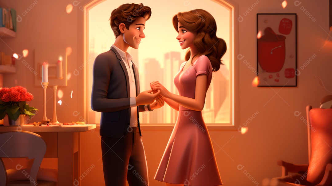 Primavera, a chave das boas festas 20 de março Desenho 3D Generative AI.