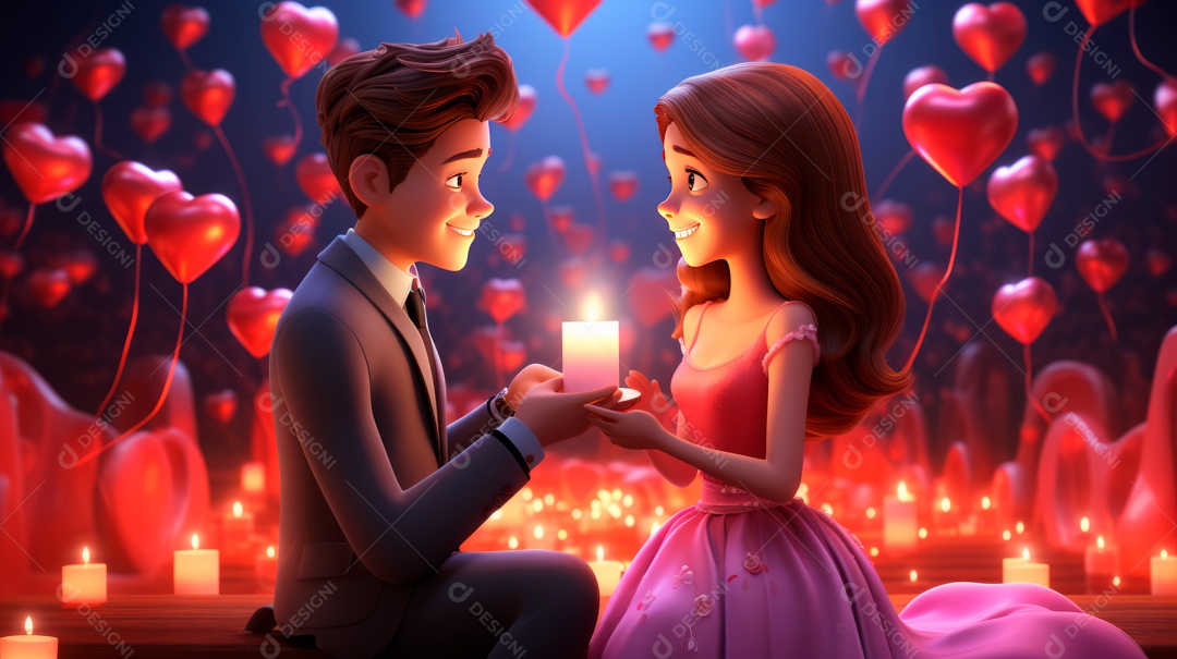 Primavera, a chave das boas festas 20 de março Desenho 3D Generative AI.