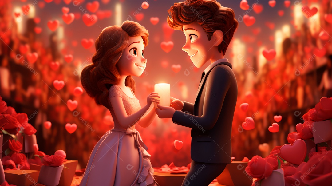 Primavera, a chave das boas festas 20 de março Desenho 3D Generative AI.