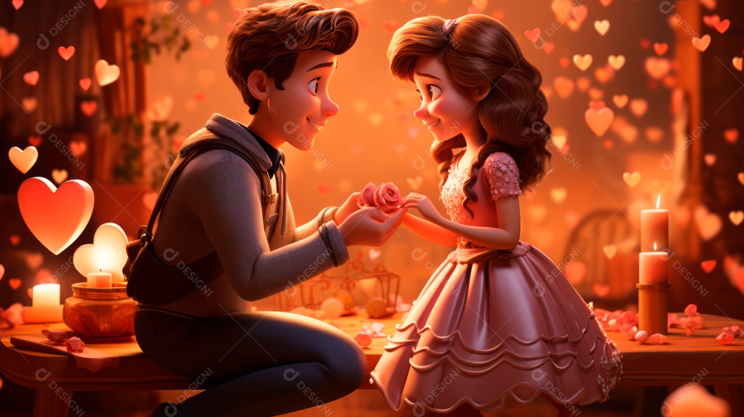 Primavera, a chave das boas festas 20 de março Desenho 3D Generative AI.