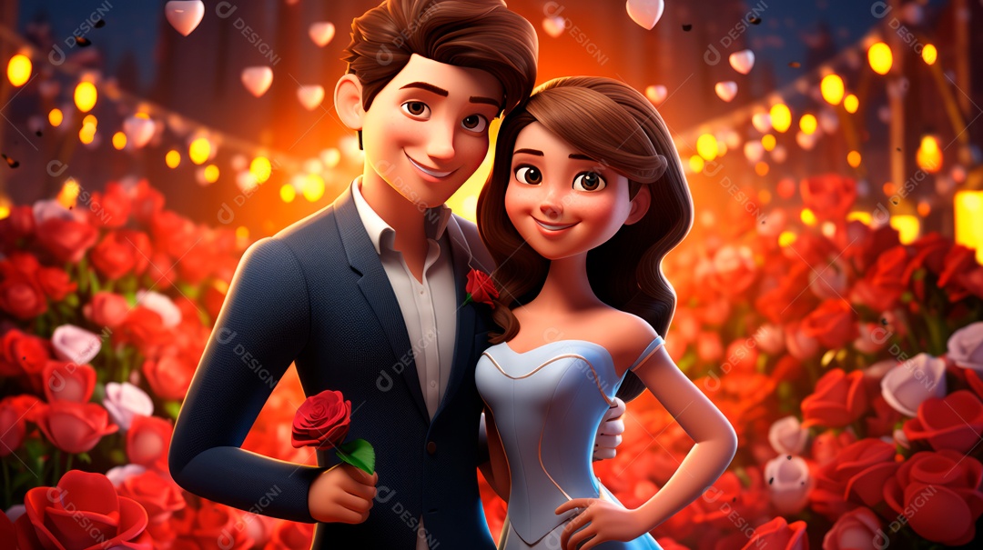 Primavera, a chave das boas festas 20 de março Desenho 3D Generative AI.