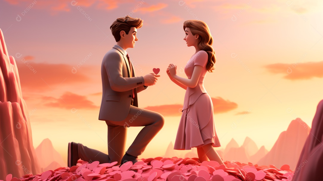 Primavera, a chave das boas festas 20 de março Desenho 3D Generative AI.