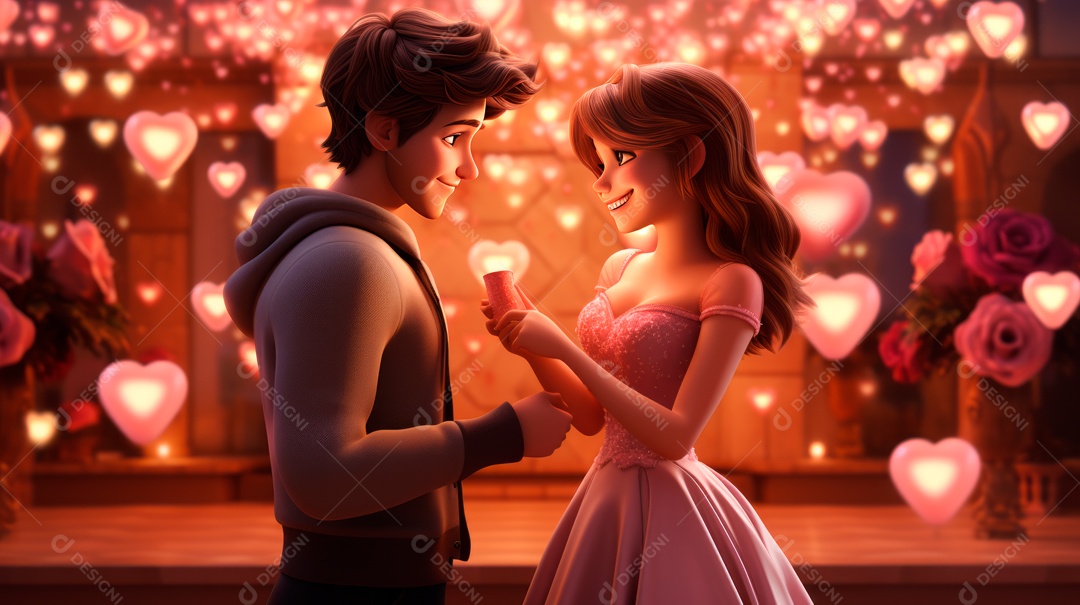 Primavera, a chave das boas festas 20 de março Desenho 3D Generative AI.