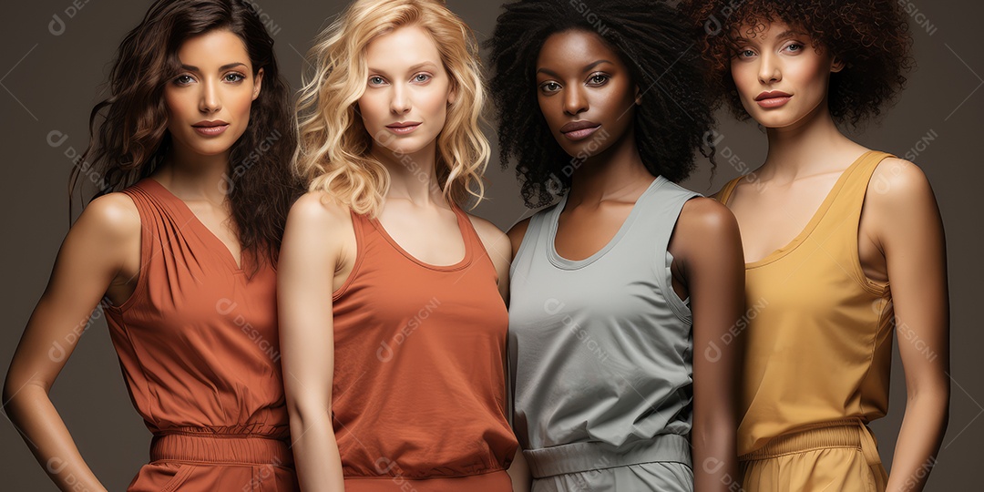 Imagem realista de mulheres lindas modelas