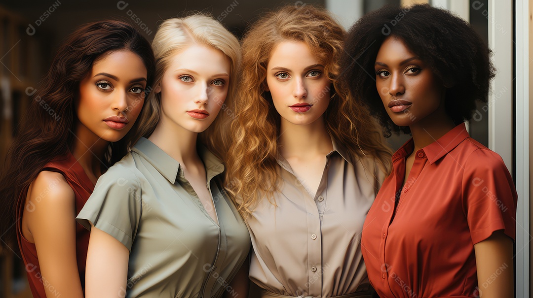 Imagem realista de mulheres lindas modelas
