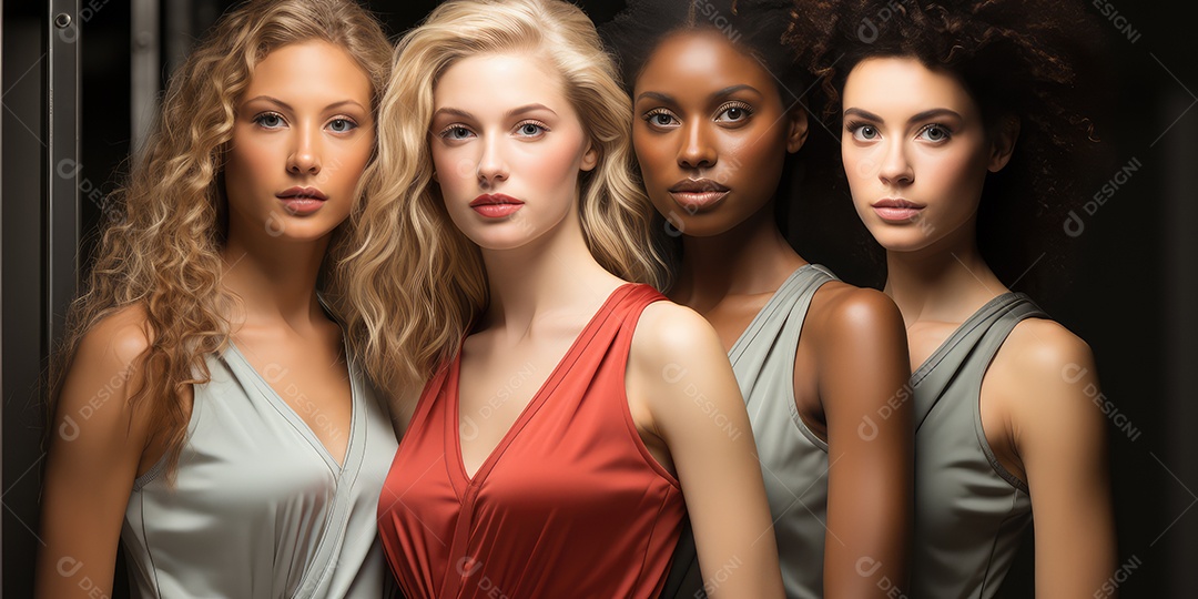 Imagem realista de mulheres lindas modelos