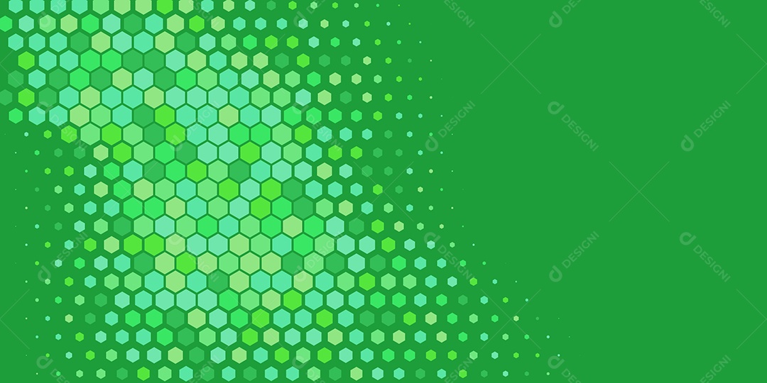 Background Hexágono Abstrato Verde Ilustração Vetor EPS