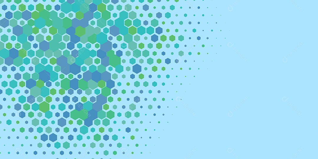 Background Hexágono Abstrato Azul Ilustração Vetor EPS