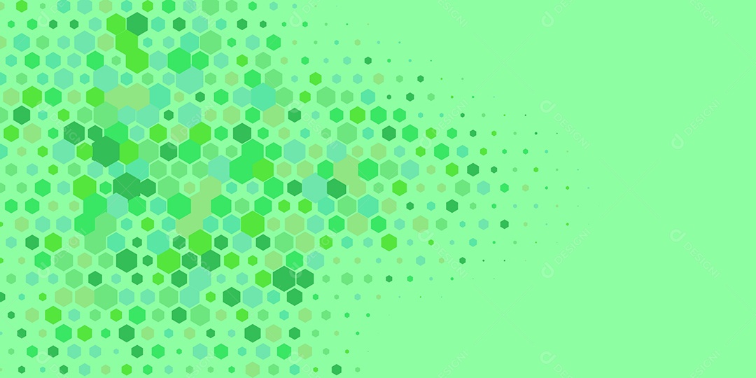 Background Hexágono Abstrato Verde Ilustração Vetor EPS