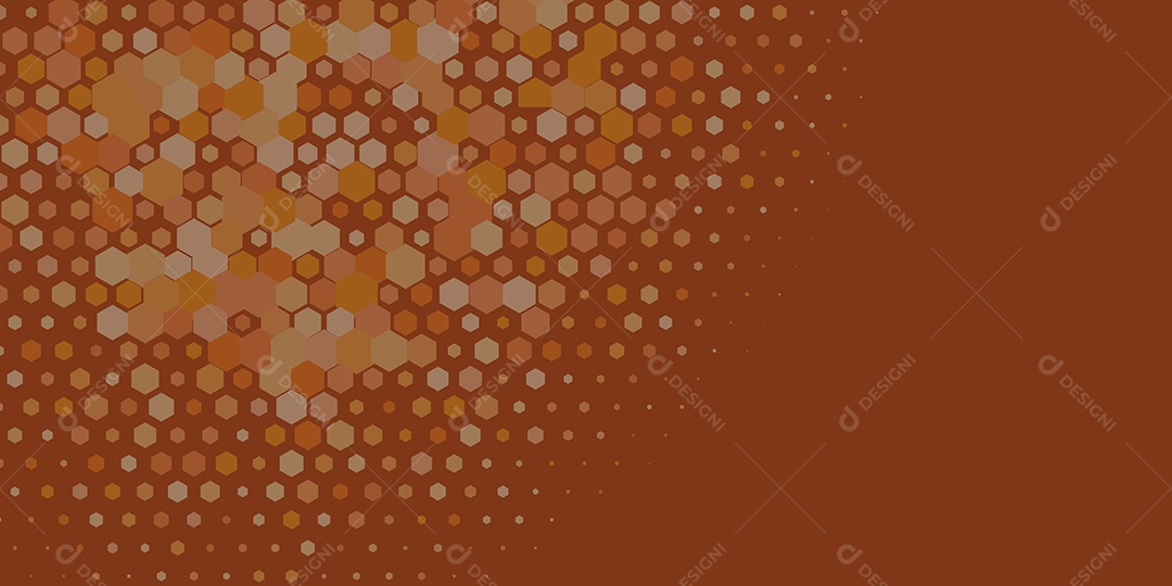 Background Hexágono Abstrato Marrom Ilustração Vetor EPS