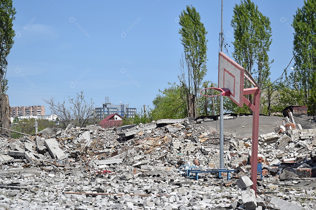 Destroços da guerra na Ucrânia