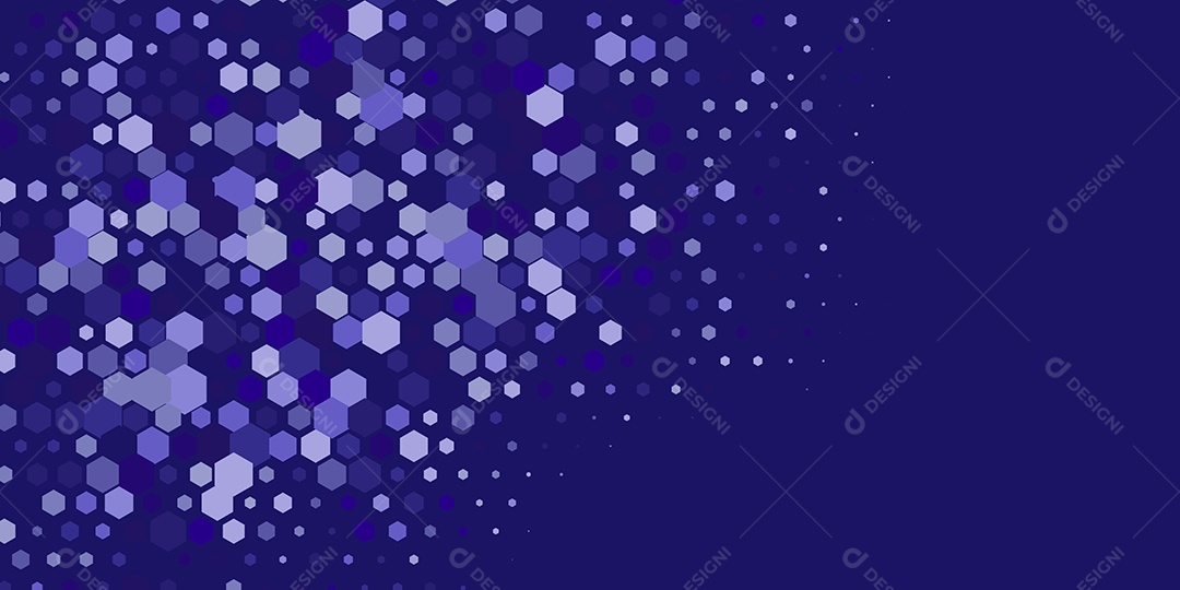 Background Hexágono Abstrato Azul Ilustração Vetor EPS