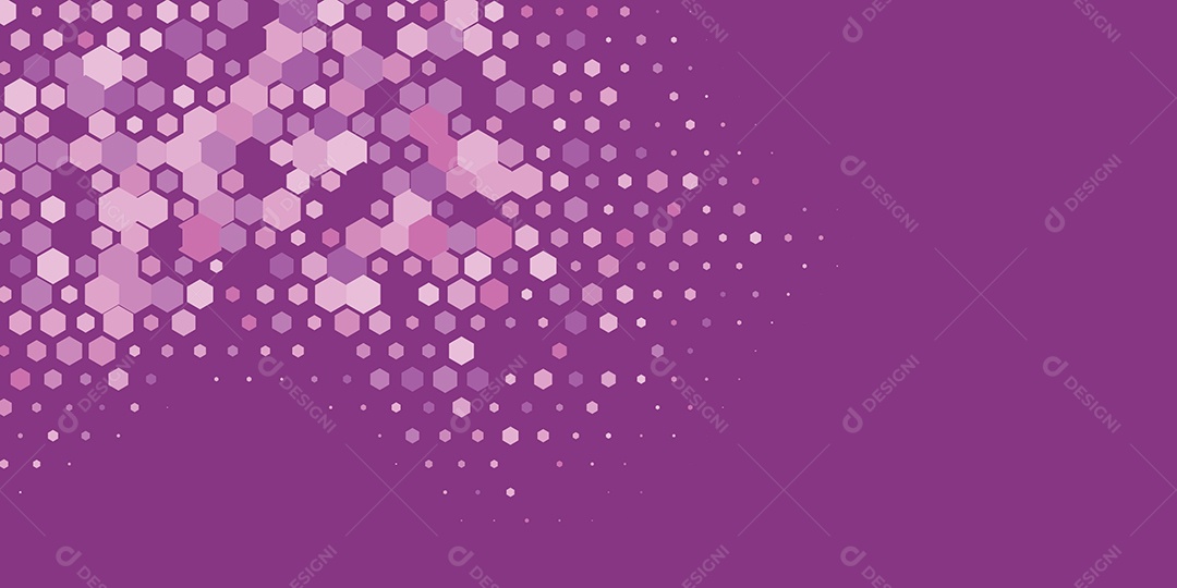 Background Hexágono Abstrato Roxo Ilustração Vetor EPS