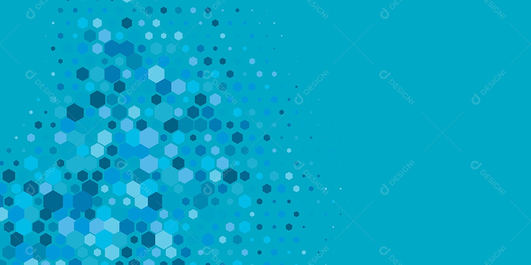 Background Hexágono Abstrato Azul  Ilustração Vetor EPS