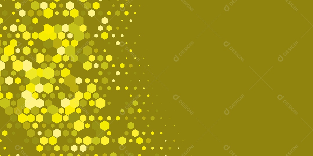 Background Hexágono Abstrato Amarelo Ilustração Vetor EPS