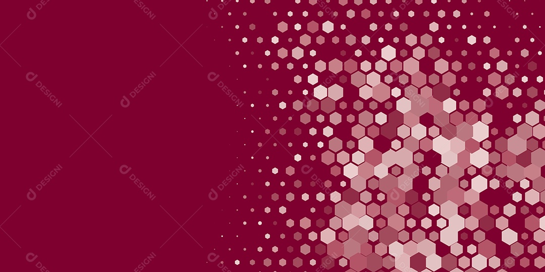 Background Hexágono Abstrato Vermelho Ilustração Vetor EPS