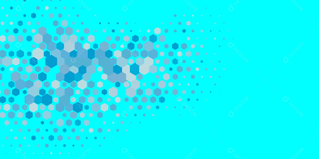 Background Hexágono Abstrato Azul Ilustração Vetor EPS