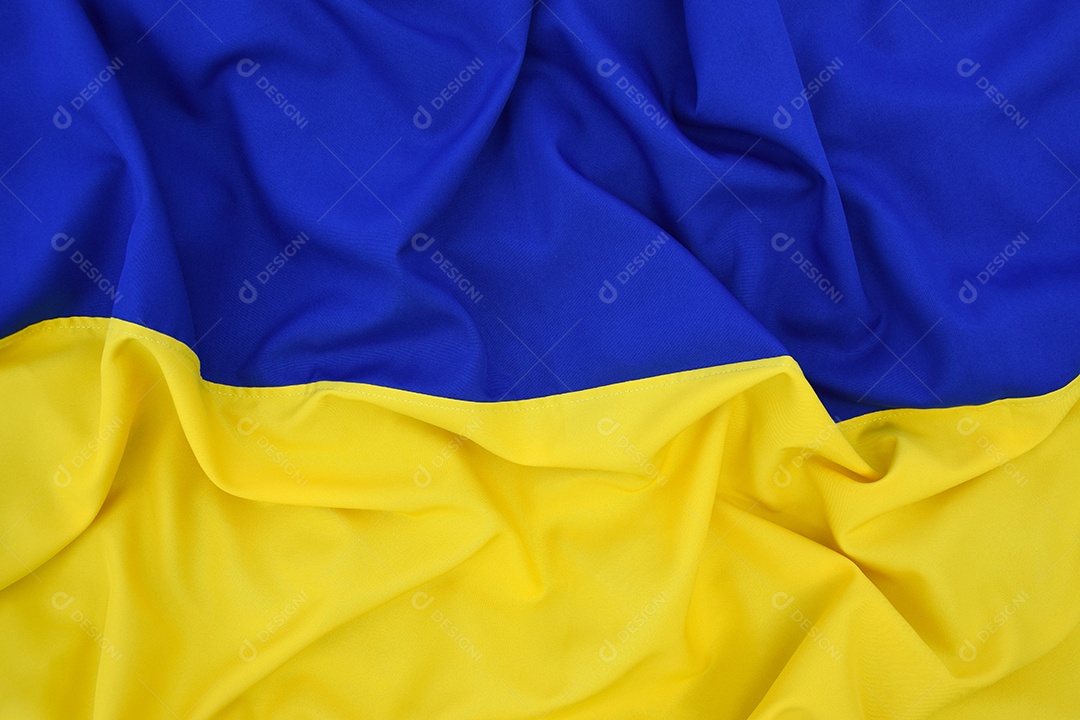 Bandeira azul e amarela da Ucrânia
