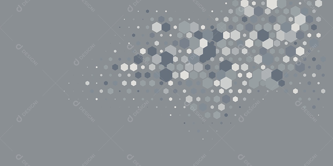 Background Hexágono Abstrato Cinza Ilustração Vetor EPS