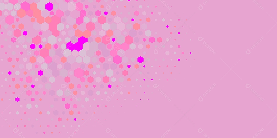 Background Hexágono Abstrato Rosa Ilustração Vetor EPS