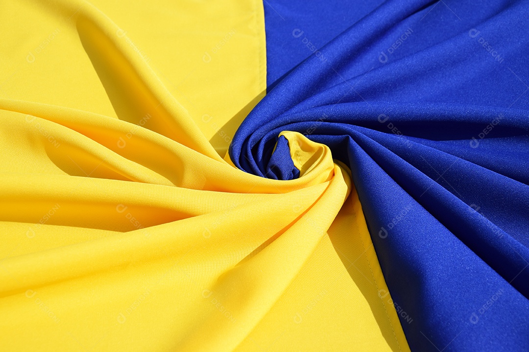 Bandeira ucraniana azul e amarela