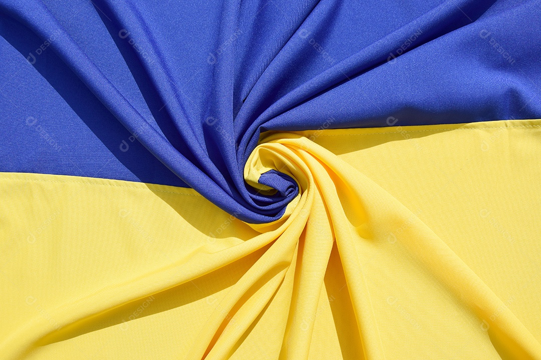 Bandeira dobrada da Ucrânia
