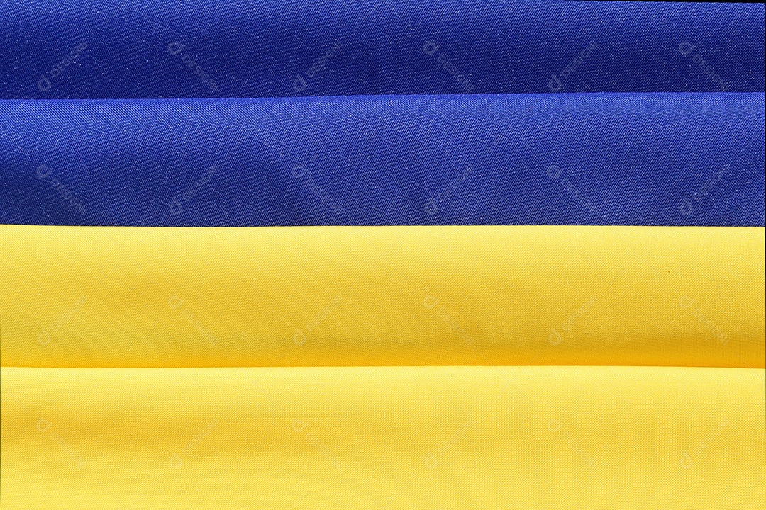 Bandeira dobrada da Ucrânia