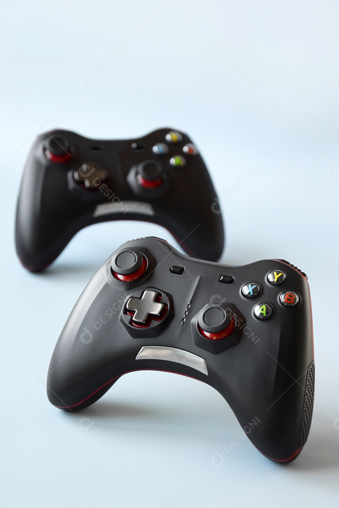 Controles de videogames colorido