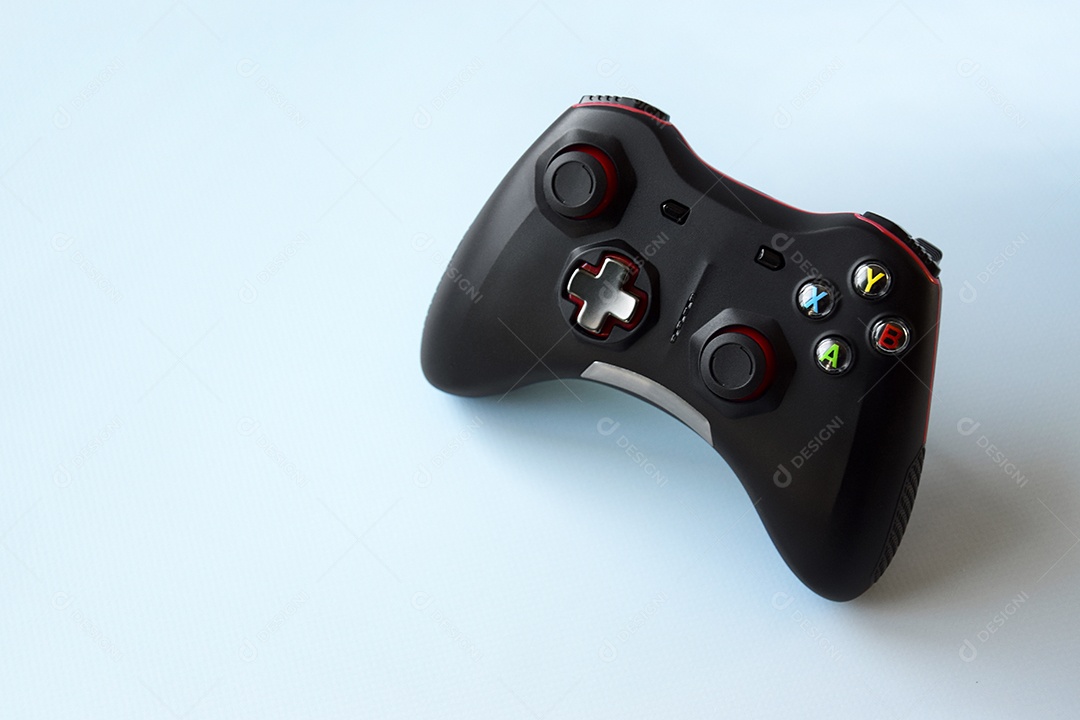 Controle de videogame sobre fundo